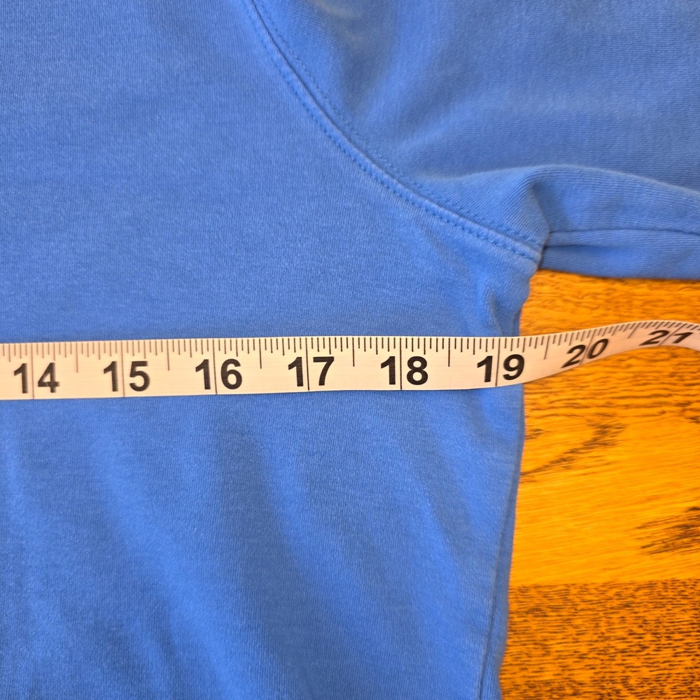 Kim‎ Rogers Petite Small Royal Blue V-Neck 3/4 Sleeve 100% Cotton Knit Top - Picture 8 of 12